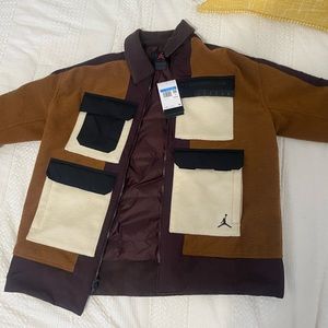 New Jordan jacket size medium nike jordan winter coat wool pockets